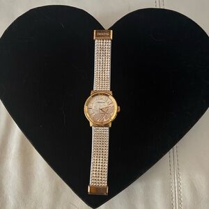 Swarovski Gold and Silver Crystal Women's Watch
